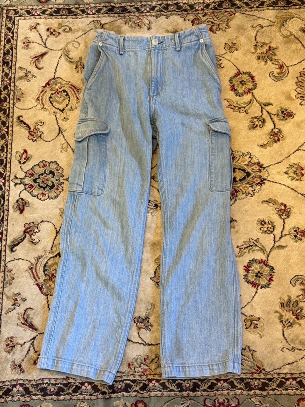 rag & bone Light Blue Cargo Jeans